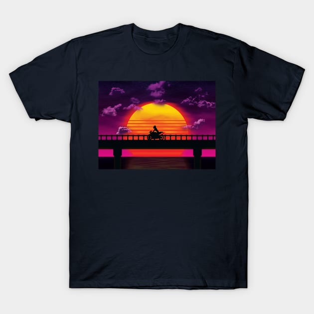 Causeway (Bike) T-Shirt by patrickkingart